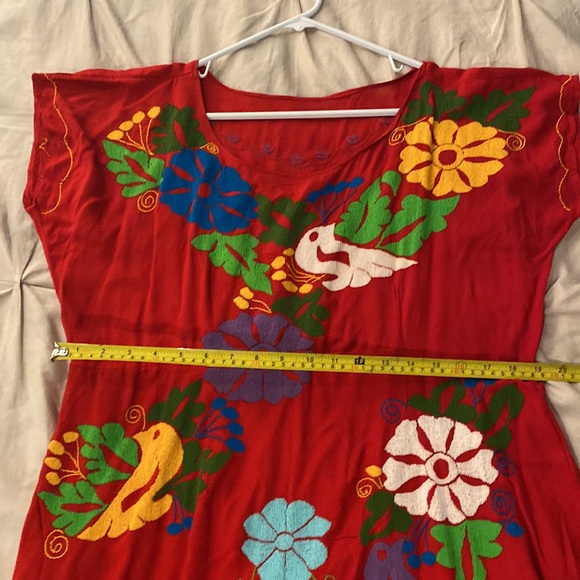 Handmade EMBROIDERED OAXACAN DRESS - Picture 9 of 9